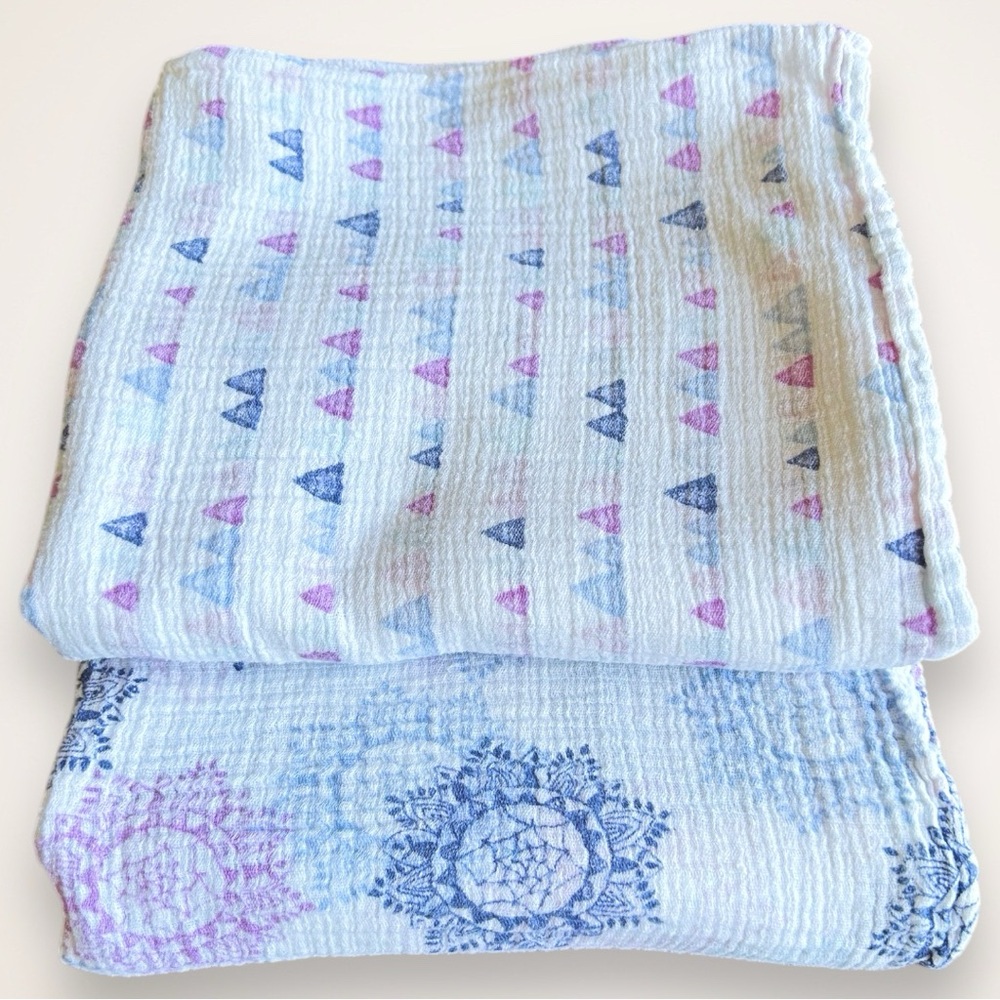 Muslin Baby Blankets - Set of 2